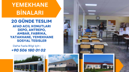 PREFABRİK YEMEKHANE BİNALARI