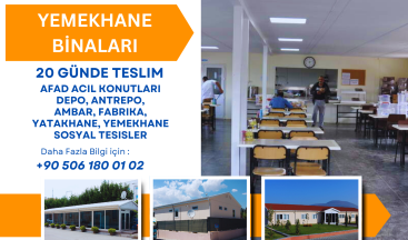 PREFABRİK YEMEKHANE BİNALARI