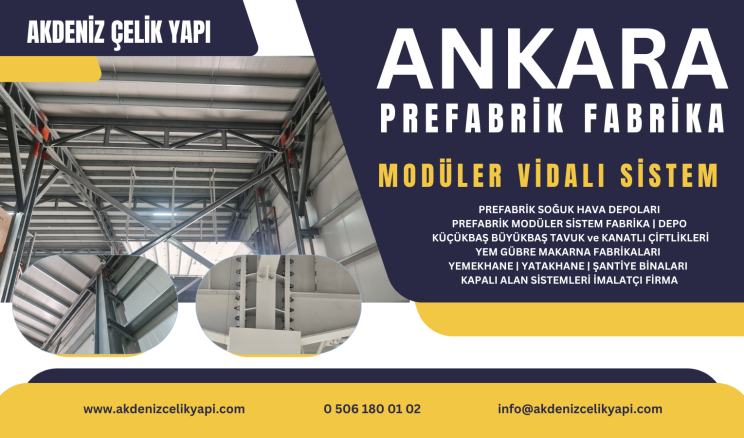 ANKARA PREFABRİK MODÜLER SİSTEM FABRİKA