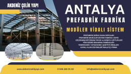 ANTALYA PREFABRİK MODÜLER SİSTEM FABRİKA